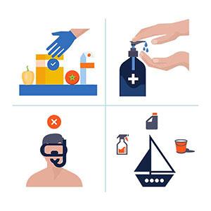 Our Yachts Safety Measures graphic